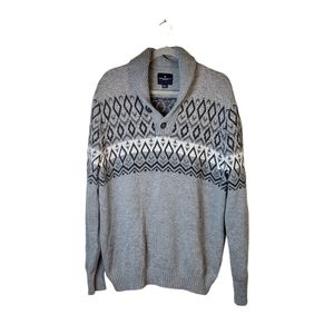 NWOT American Eagle Grandpa Style Cotton Wool Blend Sweater
